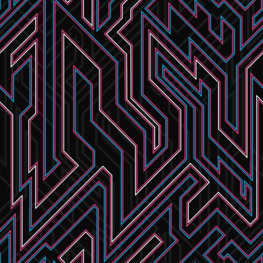 Neon eğrisi sorunsuz doku