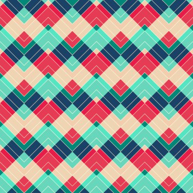 Retro zikzak seamless modeli