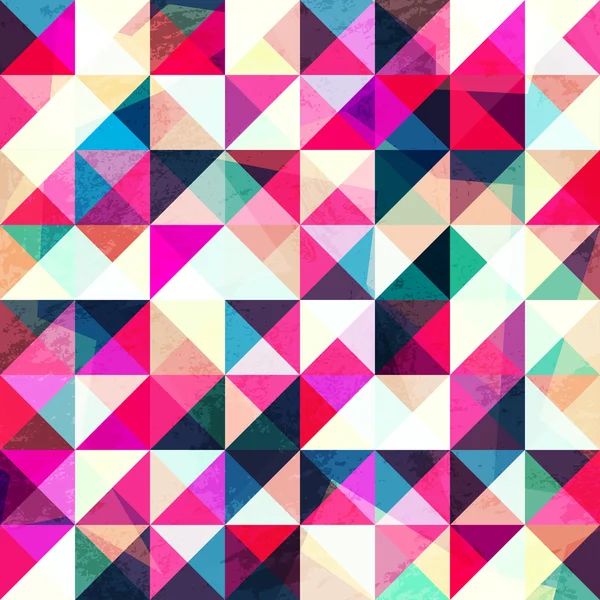 Pink triangle seamless pattern — Stock Vector