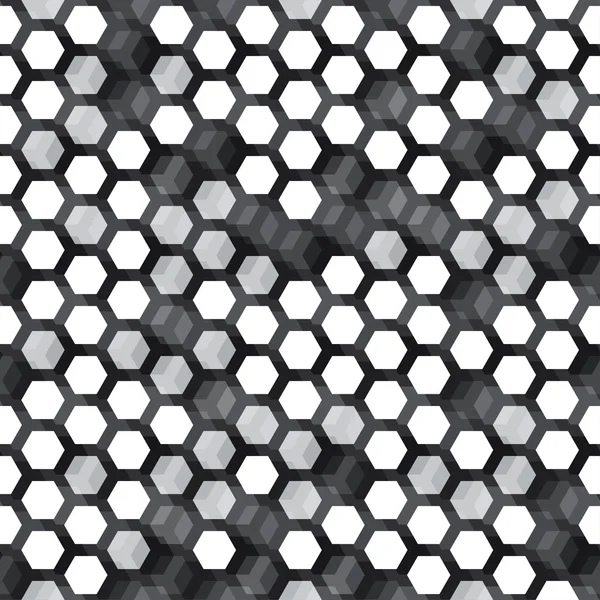 Modèle sans couture de cellule monochrome — Image vectorielle