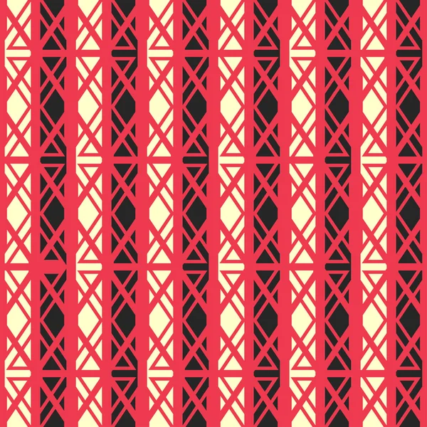 Pola kuno merah mulus - Stok Vektor