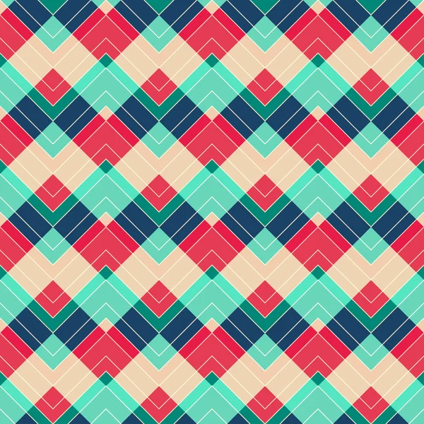 Retro zigzag seamless mönster — Stock vektor