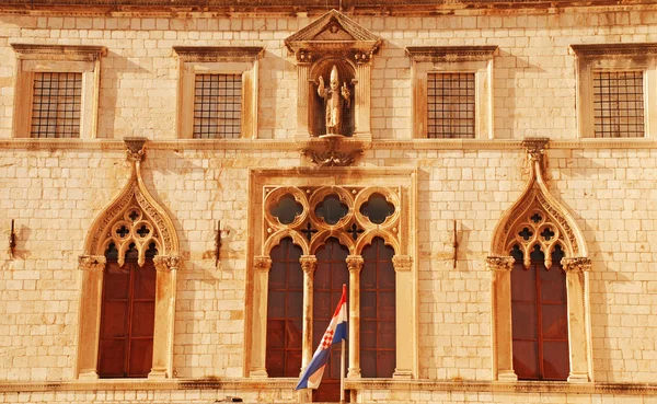 Külső nézet sponza palota (Dubrovnik, Horvátország) — Stock Fotó