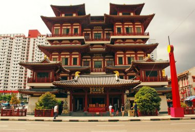 Singapur, chinatown, buddha tooth relic Tapınağı