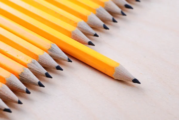 Diagonal group of pencils — Stock Photo, Image