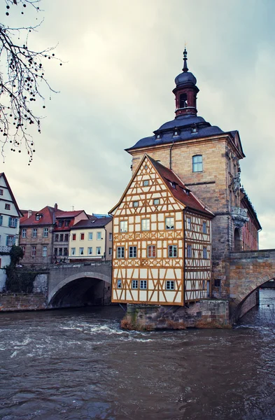 Het oude stadhuis in Bamberg (Duitsland) — Stockfoto