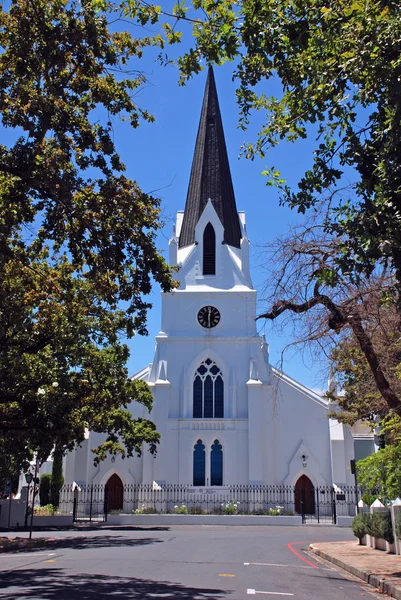 Igreja protestante em Stellenbosh (África do Sul ) — Fotografia de Stock