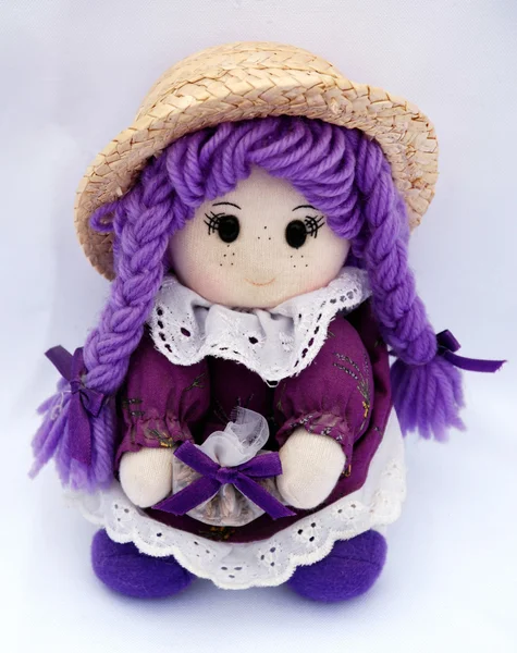 Violet bez bebek — Stok fotoğraf