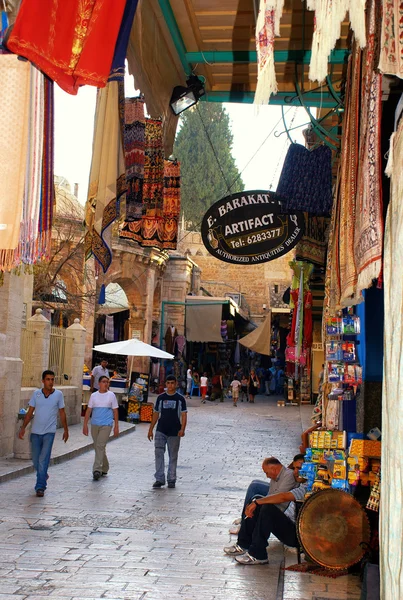 Mercado callejero de Jerusalén Este (Israel ) — Foto de Stock