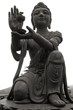 buddhistic heykeli (tian tan Buda) üzerinde lantau (hong kong).
