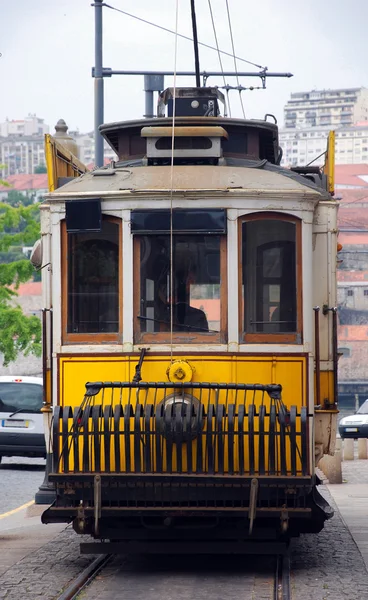 Traditional portuguese tram(Portugal) — Stock Photo, Image