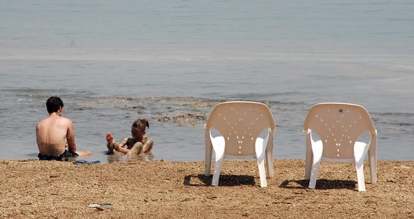 Fanghi terapeutici nel Mar Morto — Foto Stock