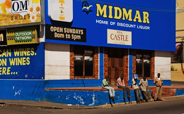 Grupo de hombres desempleados en Ciudad del Cabo, Sudáfrica —  Fotos de Stock