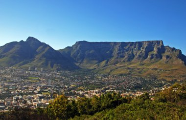Capetown and Table Mountain(South Africa) clipart