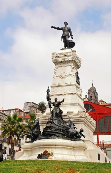 Henry navigátor památník, porto, Portugalsko — Stock fotografie