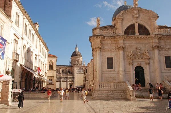 Iglesia de San Blas en la Plaza Luza, Dubrovnik, Croacia —  Fotos de Stock