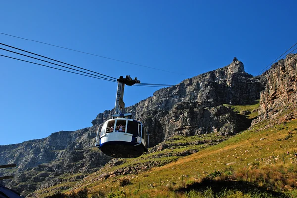 Kabelbaan op de Tafelberg (Kaapstad) — Stockfoto