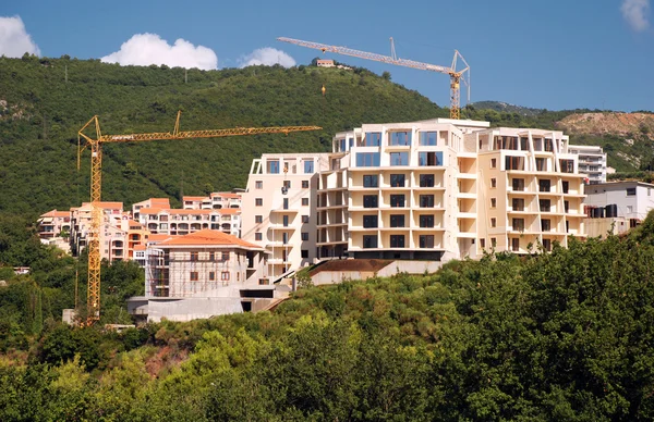 Bau eines modernen Gebäudes — Stockfoto