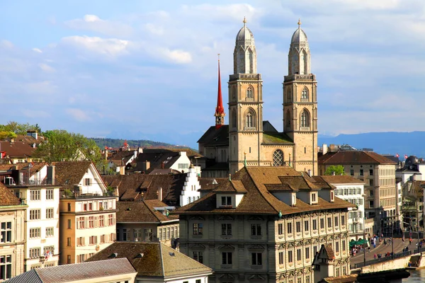 Zurich Grossmunster, Svizzera — Foto Stock