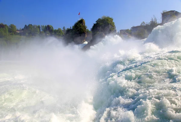 Famose cascate del Reno (Sciaffusa, Svizzera ) — Foto Stock