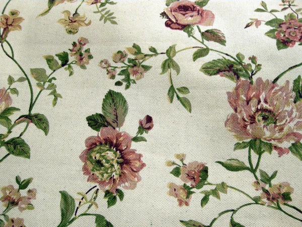 Blommigt linne bakgrund — Stockfoto