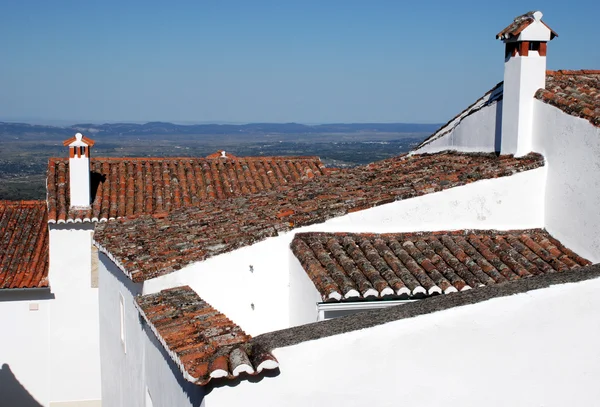 Telhados de azulejos antigos (Portugal ) — Fotografia de Stock