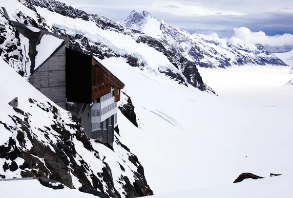 Jungfraujoch - "Top of Europe" in Swiss Alps . — Stock Photo, Image