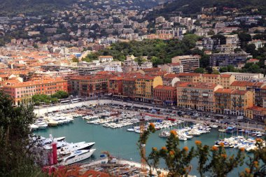 nice(france), harbor view yukarıdan Cityscape