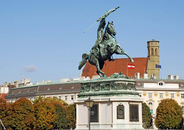 Ärkehertig Karl av Österrike staty (Wien, Österrike) — Stockfoto