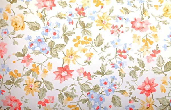 Vintage provance papel de parede com padrão floral — Fotografia de Stock