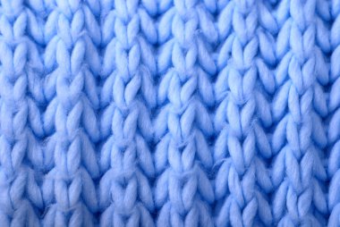 Mavi yün örme arka plan