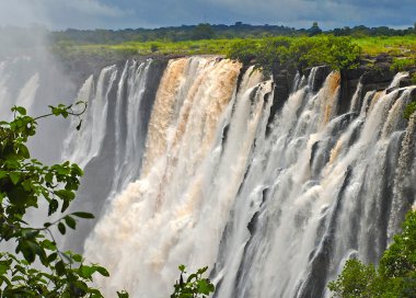 majestic view with Victoria falls(South Africa) clipart