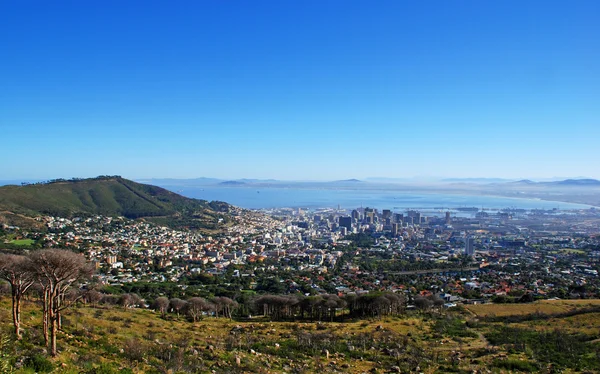 Capetown e Table Bay (África do Sul ) — Fotografia de Stock