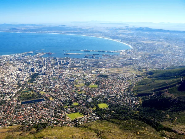 Capetown e Table Bay (África do Sul ) — Fotografia de Stock