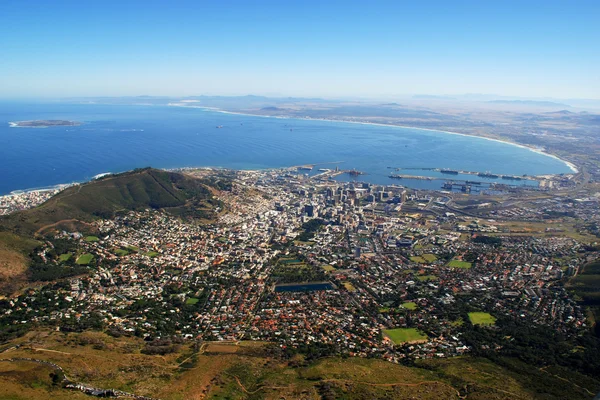 Capetown e Table Bay (África do Sul ) — Fotografia de Stock