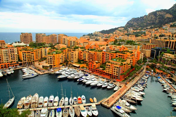 Jacht molo w monte carlo, cote d'azur — Zdjęcie stockowe