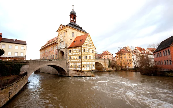 Het oude stadhuis in Bamberg (Duitsland) — Stockfoto