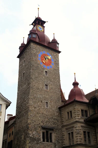 루 체 른에서 시청 시계탑 — 스톡 사진