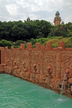 Park ve dalgalar halinde güneş-City(South Africa Vadisi)