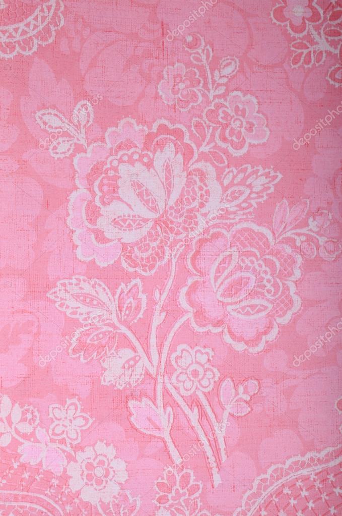 Vintage pink wallpaper with victorian pattern ⬇ Stock Photo