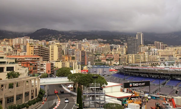 Mônaco ruas antes das corridas de Fórmula 1 Grand Prix de Monaco — Fotografia de Stock