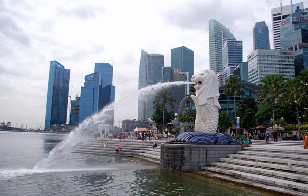 Merlion park, Singapur — Zdjęcie stockowe