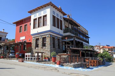 Rum köyü, amouliani Adası, chalkidiki, Yunanistan