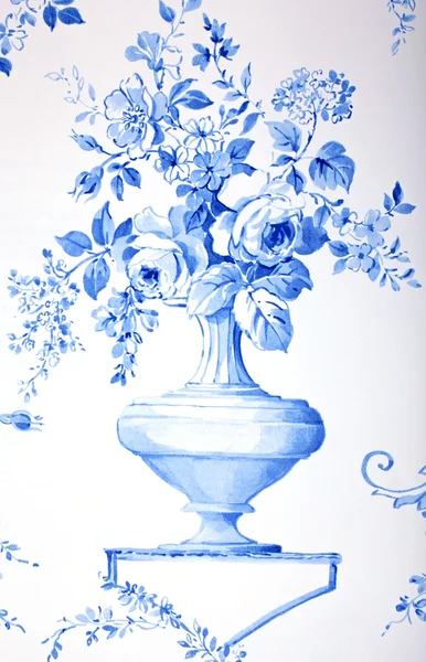 Μπαρόκ λουλουδάτο μοτίβο — Φωτογραφία Αρχείου
