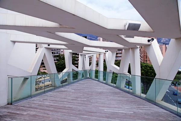 Moderne Terrasse mit Blick auf die Stadt — Stockfoto