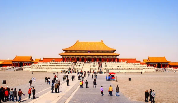 La Puerta de la Armonía Suprema en Ciudad Prohibida, Beijing, China — Foto de Stock