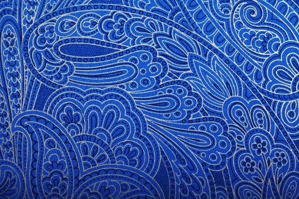 Vintage papier peint paisley bleu — Photo