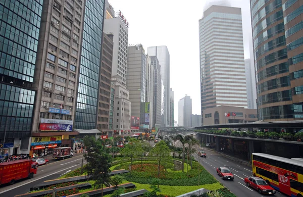 Straßenverkehr in Hongkong, China. — Stockfoto
