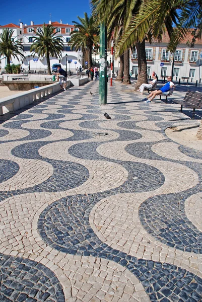 Strandpromenade in Cascais, Portugal — Stockfoto