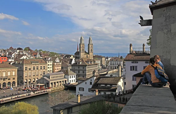 Cityscape Zurich, İsviçre — Stok fotoğraf